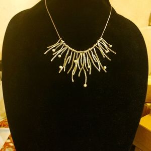Sterling Silver & Pearl Necklace